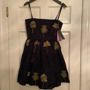 Agua by Agua Bendita Lima embroidered mini dress